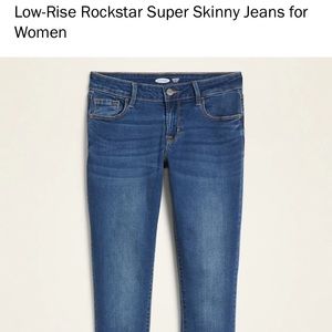 Low-Rise Rockstar Super Skinny Jeans for Women